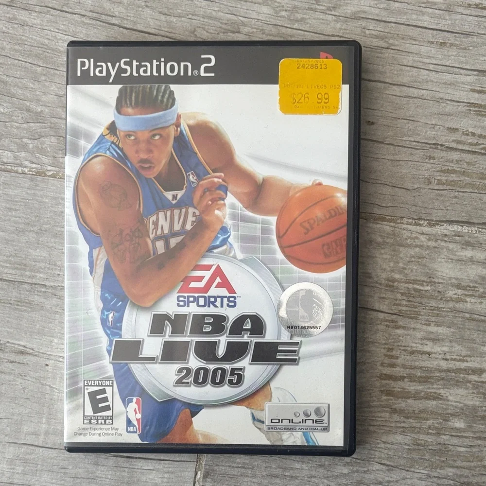 Sony PlayStation 2 NBA Live 2005 - Black and White
